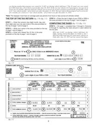 Instructions for Form RV-3 Rental Motor Vehicle, Tour Vehicle, and Car-Sharing Vehicle Surcharge Tax Annual Return and Reconciliation - Hawaii, Page 2