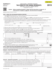 Form N-11 (N-15) Schedule X - 2019 - Fill Out, Sign Online and Download