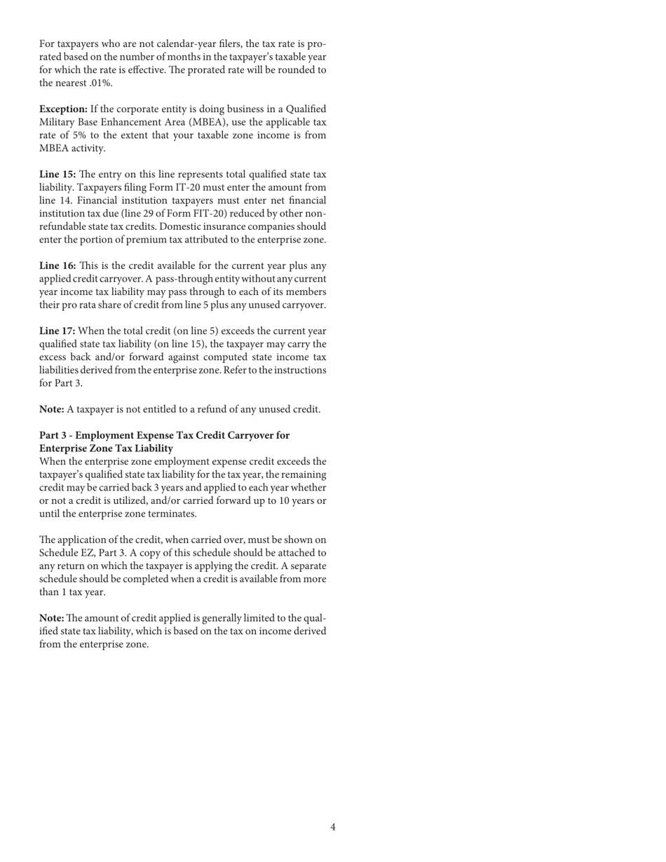 State Form 49178 Schedule EZ 1, 2, 3 - Indiana, Page 7