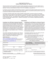 Document preview: Form URT-Q(W) (State Form 52225) Utility Receipts Tax Payment - Indiana