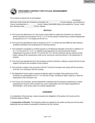 State Form 55932 Prescribed Contract for Cyclical Reassessment - Indiana
