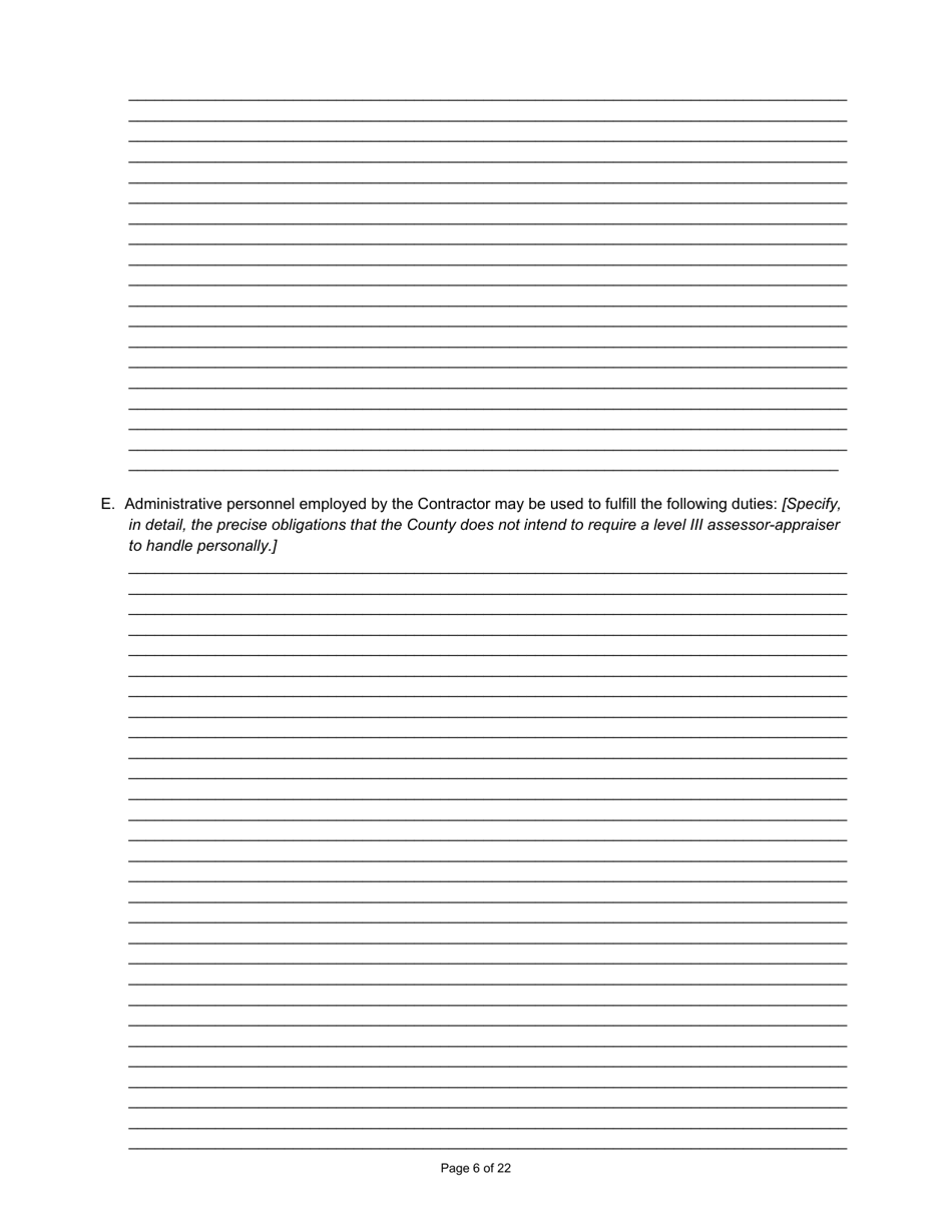 State Form 55932 Prescribed Contract for Cyclical Reassessment - Indiana, Page 6