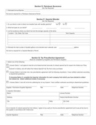 Form FT-1 (State Form 46297) Fuel Tax License Application - Indiana, Page 6