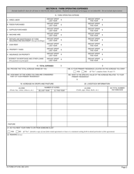 VA Form 21P-4165 Pension Claim Questionnaire for Farm Income, Page 2