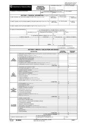 Document preview: VA Form 26-8844 Financial Counseling Statement