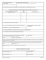 VA Form 21P-1775 Statement of Disappearance, Page 6