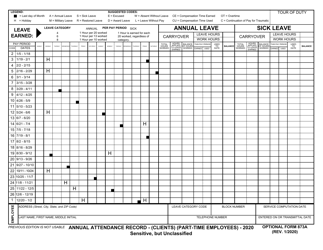 Form OF873 Download Fillable PDF or Fill Online Annual Attendance ...