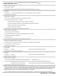 GSA Form 1364 Proposal to Lease Space, Page 5