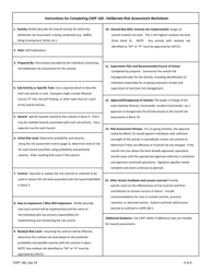 Form CAPF160 Deliberate Risk Assessment Worksheet, Page 4