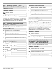 USCIS Form I-824 Application for Action on an Approved Application or Petition, Page 5