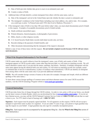 Instructions for USCIS Form G-1041 Genealogy Index Search Request, Page 2