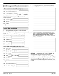 USCIS Form G-1041 Genealogy Index Search Request, Page 2