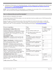 Instructions for USCIS Form G-1041A Genealogy Records Request, Page 2
