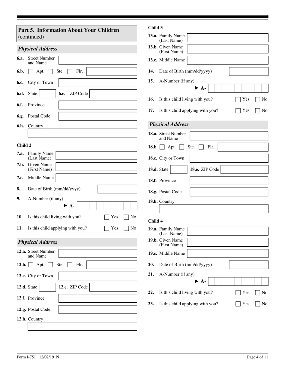 USCIS Form I-751 Petition to Remove Conditions on Residence, Page 4