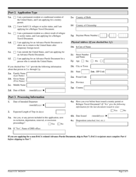 USCIS Form I-131 Application for Travel Document, Page 2