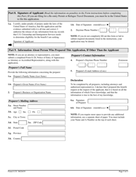 USCIS Form I-131 Application for Travel Document, Page 5