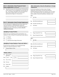 USCIS Form I-129S Nonimmigrant Petition Based on Blanket L Petition, Page 4