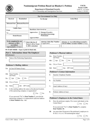 Document preview: USCIS Form I-129S Nonimmigrant Petition Based on Blanket L Petition