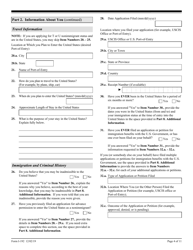 USCIS Form I-192 Application for Advance Permission to Enter as a Nonimmigrant, Page 4