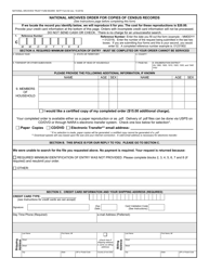 NATF Form 82 National Archives Order for Copies of Census Records, Page 2