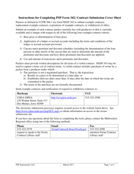 Instructions for Form P&amp;SP-342 Contract Submission Cover Sheet