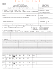 Form 3160-4 &quot;Well Completion or Recompletion Report and Log&quot;