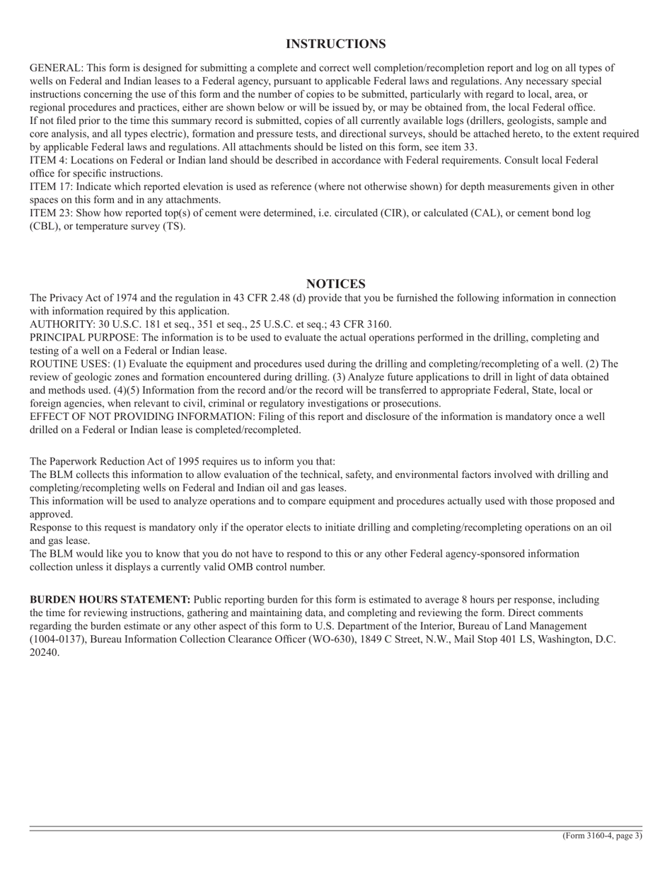 Form 3160-4 Well Completion or Recompletion Report and Log, Page 3