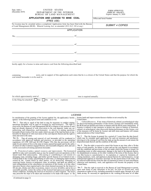 Form 3440-1  Printable Pdf