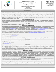Instructions for Form EIA-858 Uranium Marketing Annual Survey