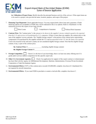 Form EIB95-09 Letter of Interest Application, Page 2
