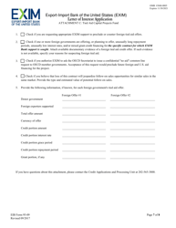 Form EIB95-09 Letter of Interest Application, Page 7