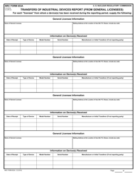 NRC Form 653 Transfers of Industrial Device Report, Page 4