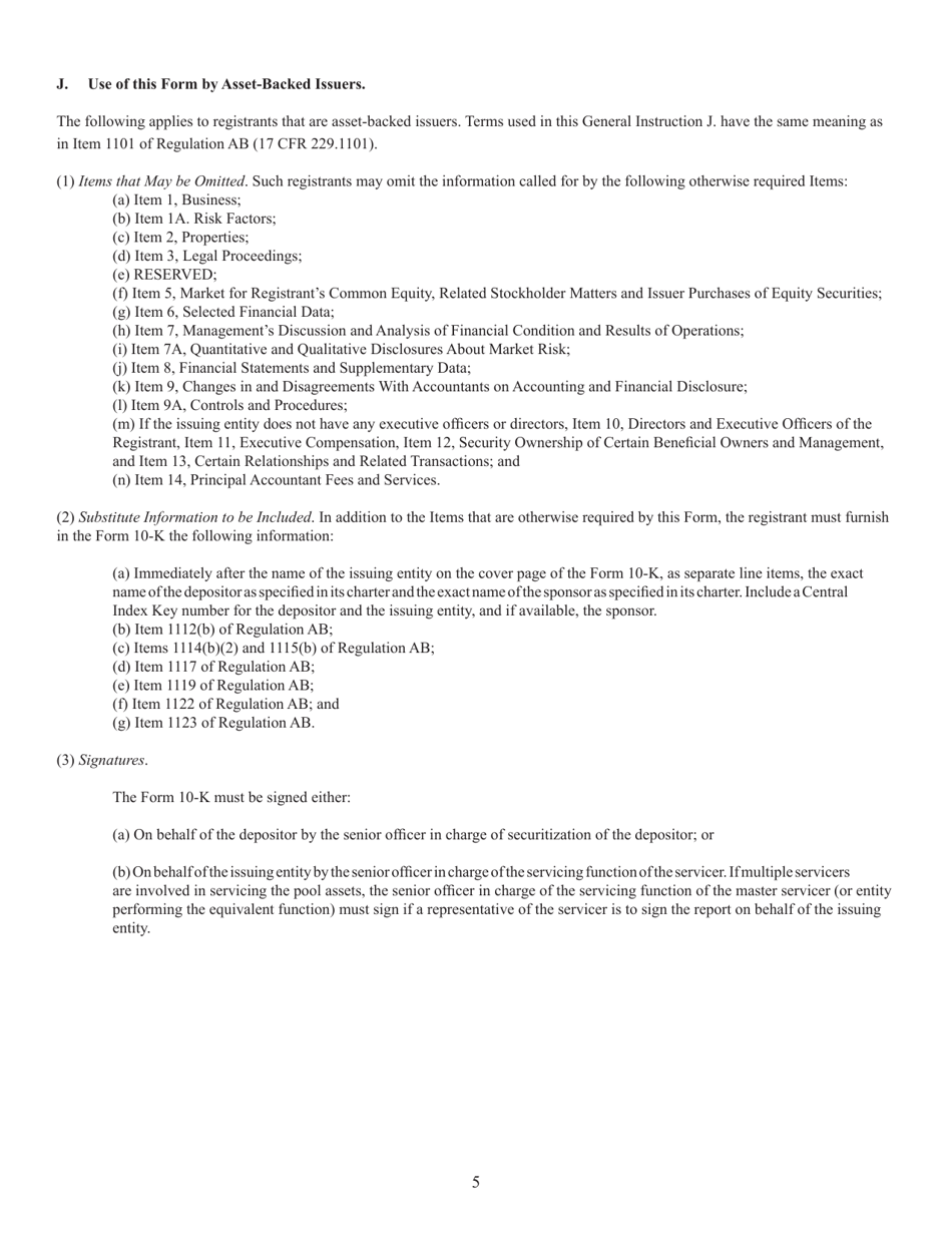 Form 10-K (SEC Form 1673) Annual Report Pursuant to Section 13 or 15(D) of the Securities Exchange Act of 1934, Page 5