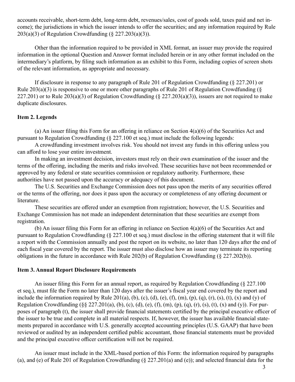 Form C (SEC Form 2930), Page 3