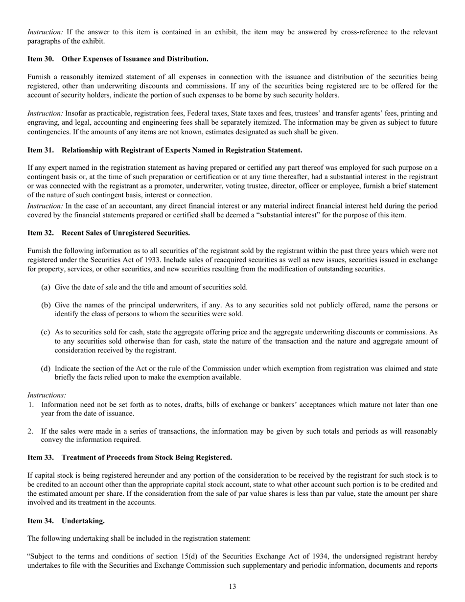 Form N-5 (SEC Form 0993) Registration Statement of Small Business Investment Company Under the Securities Act of 1933 and the Investment Company Act of 1940, Page 13