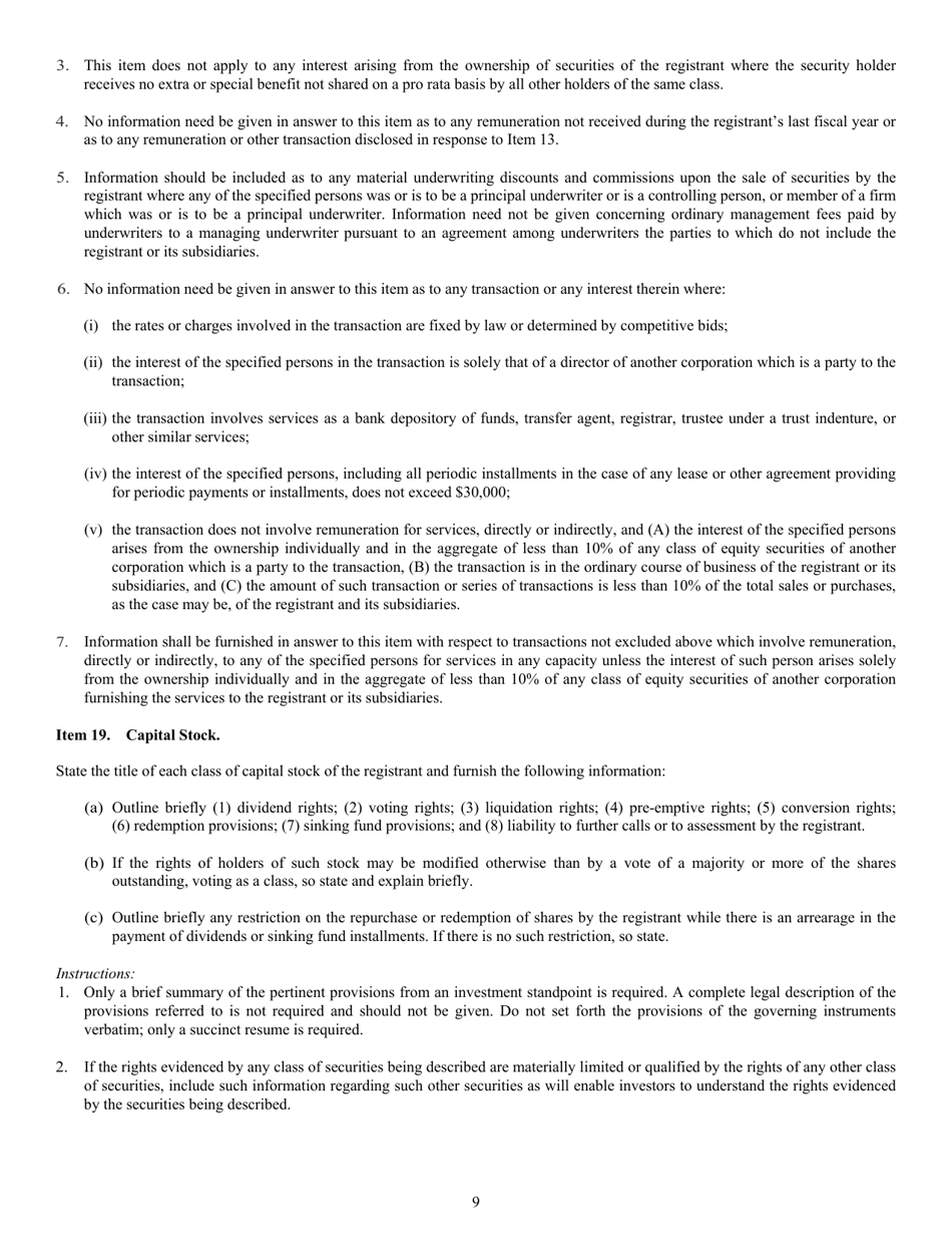 Form N-5 (SEC Form 0993) Registration Statement of Small Business Investment Company Under the Securities Act of 1933 and the Investment Company Act of 1940, Page 9