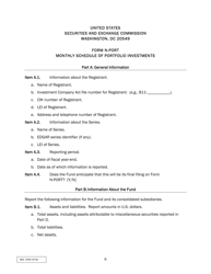 Form N-PORT (SEC Form 2940) Monthly Portfolio Investments Report, Page 6