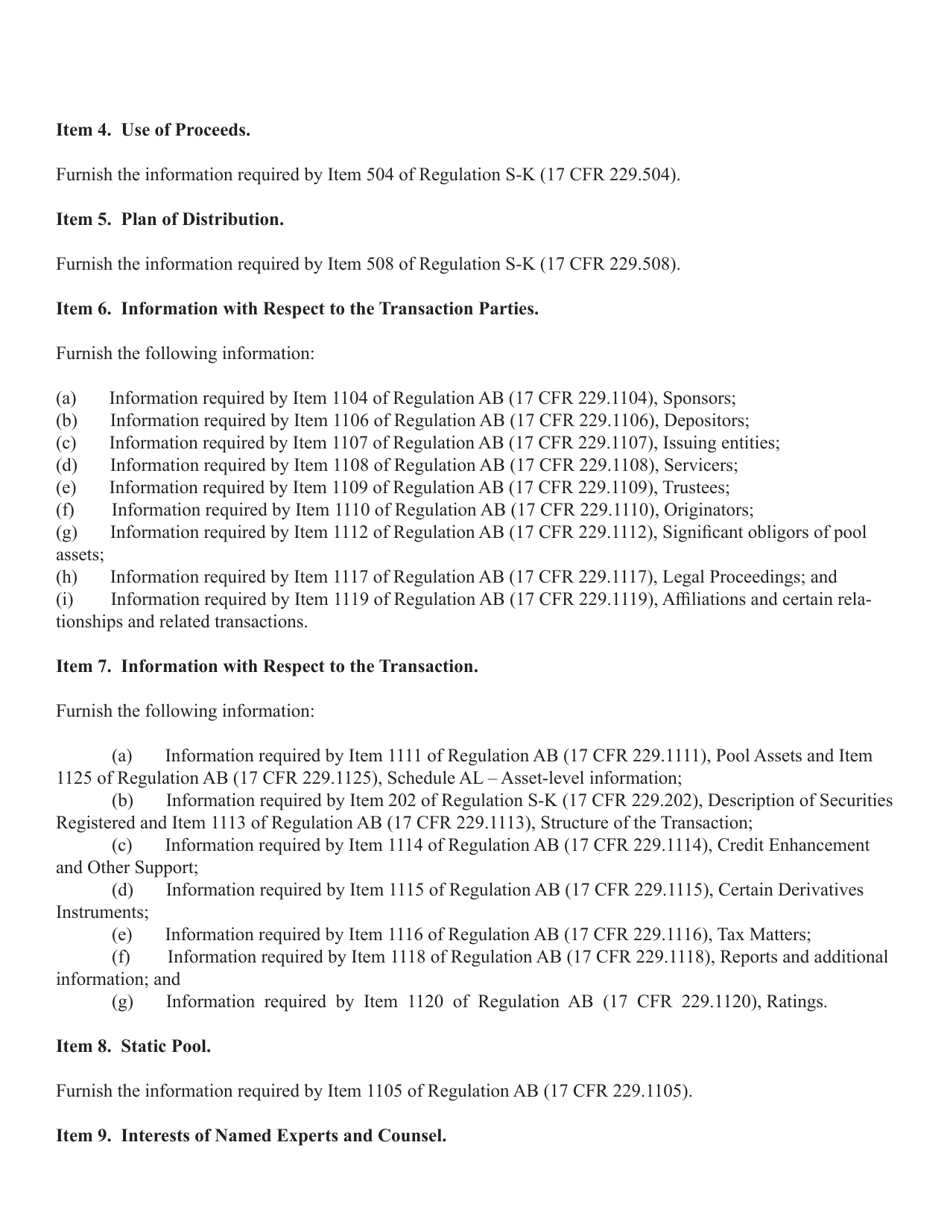 Form SF-1 (SEC Form 2908) Registration Statement Under the Securities Act of 1933, Page 4