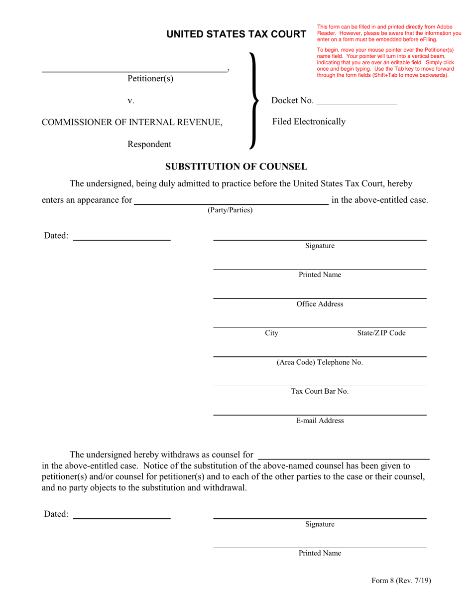 Form 8 Fill Out Sign Online And Download Fillable Pdf Templateroller 9772