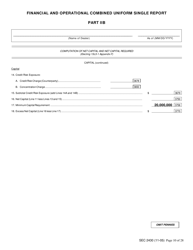Form X-17A-5 (SEC Form 2430) Part IIB Focus Report, Page 10