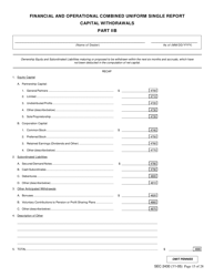 Form X-17A-5 (SEC Form 2430) Part IIB Focus Report, Page 15
