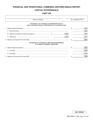 Form X-17A-5 (SEC Form 2430) Part IIB Focus Report, Page 16