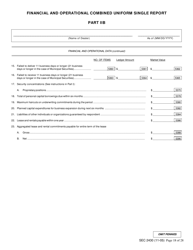 Form X-17A-5 (SEC Form 2430) Part IIB Focus Report, Page 18