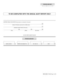 Form X-17A-5 (SEC Form 2430) Part IIB Focus Report, Page 2