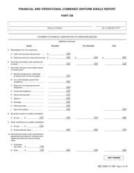 Form X-17A-5 (SEC Form 2430) Part IIB Focus Report, Page 4
