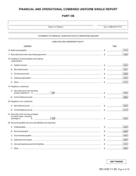 Form X-17A-5 (SEC Form 2430) Part IIB Focus Report, Page 6