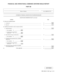 Form X-17A-5 (SEC Form 2430) Part IIB Focus Report, Page 7