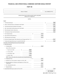 Form X-17A-5 (SEC Form 2430) Part IIB Focus Report, Page 9