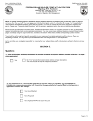FWS Form 3-200-8 Federal FWS Permit Application Form: Migratory Bird - Taxidermy, Page 2