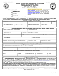 FWS Form 3-200-10A Federal FWS License/Permit Application Form: Migratory Bird - Special Purpose - Salvage